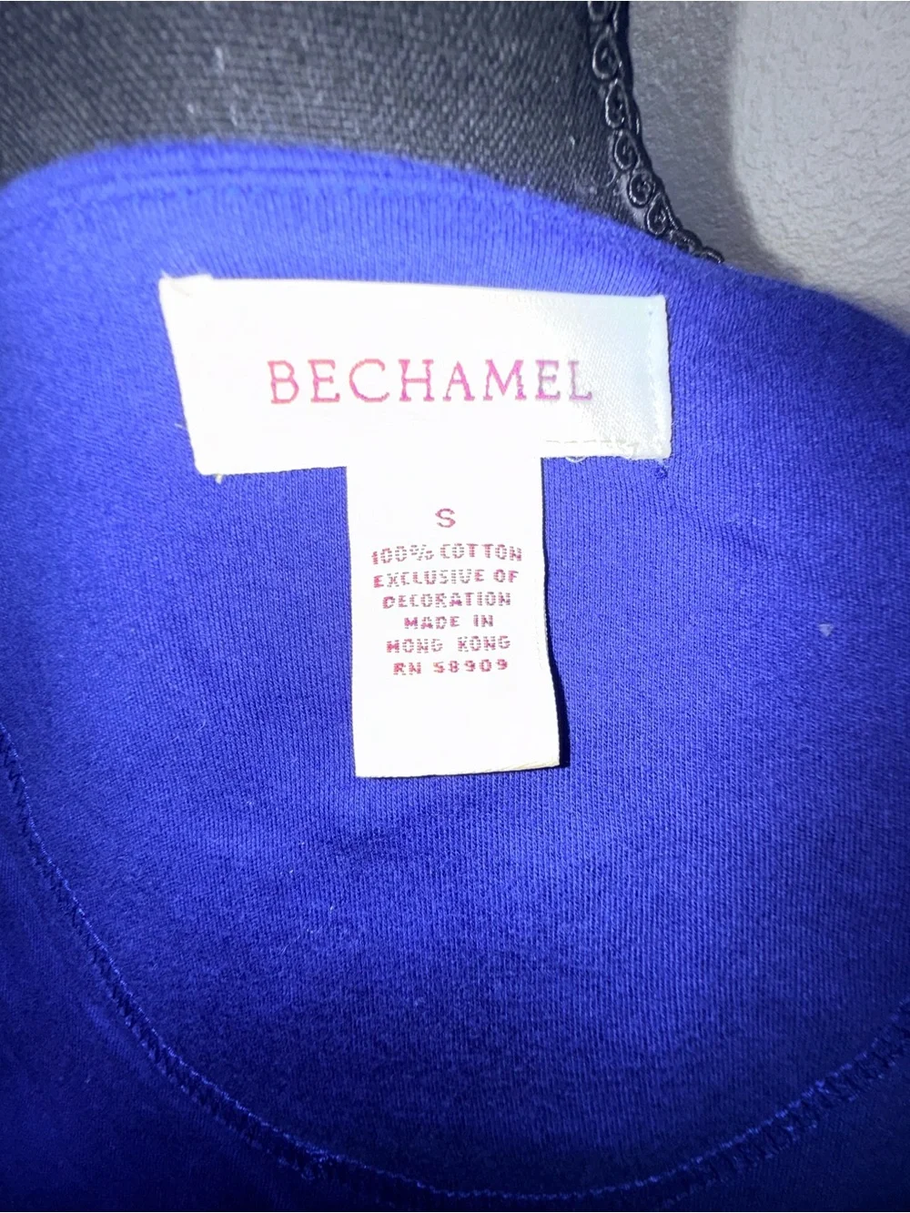 VTG Bechamel Teacher Core School Novelty Embroidered Cardigan S Royal Blue Apple